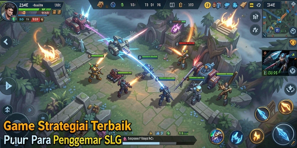 Tampilan permainan 234E dengan strategi mendebarkan.