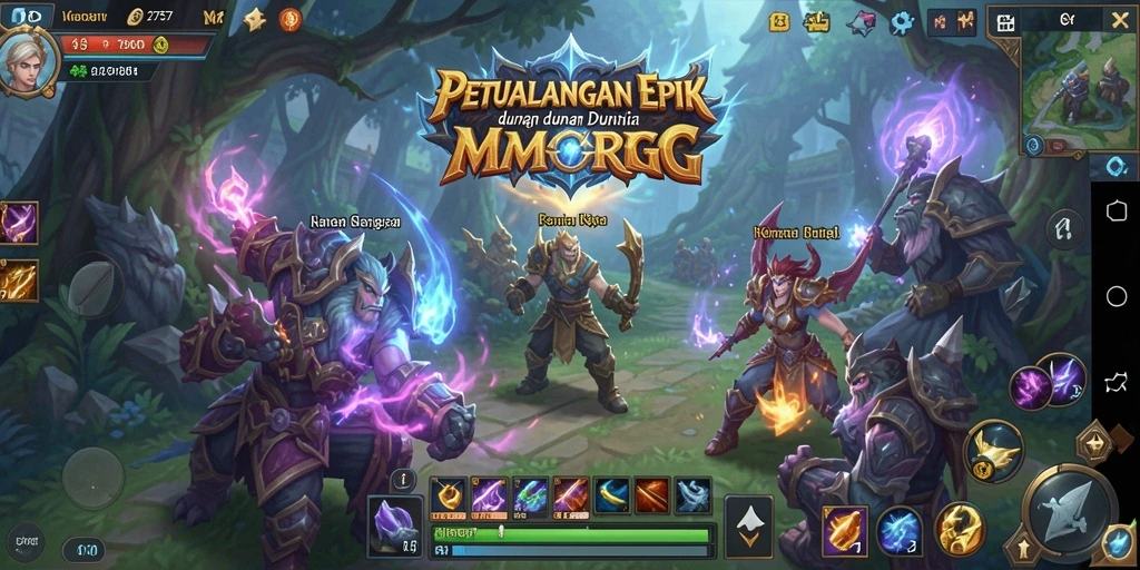 Tampilan menakjubkan dari gameplay MMORPG 2757.