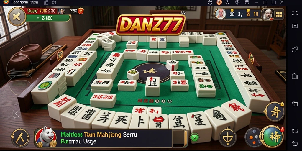 Screenshot DAN777 menampilkan gameplay Mahjong yang seru dan menantang.