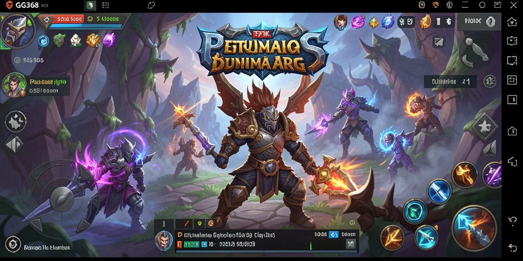 Tampilan gameplay GG368 menampilkan pertempuran seru dan petualangan menawan.