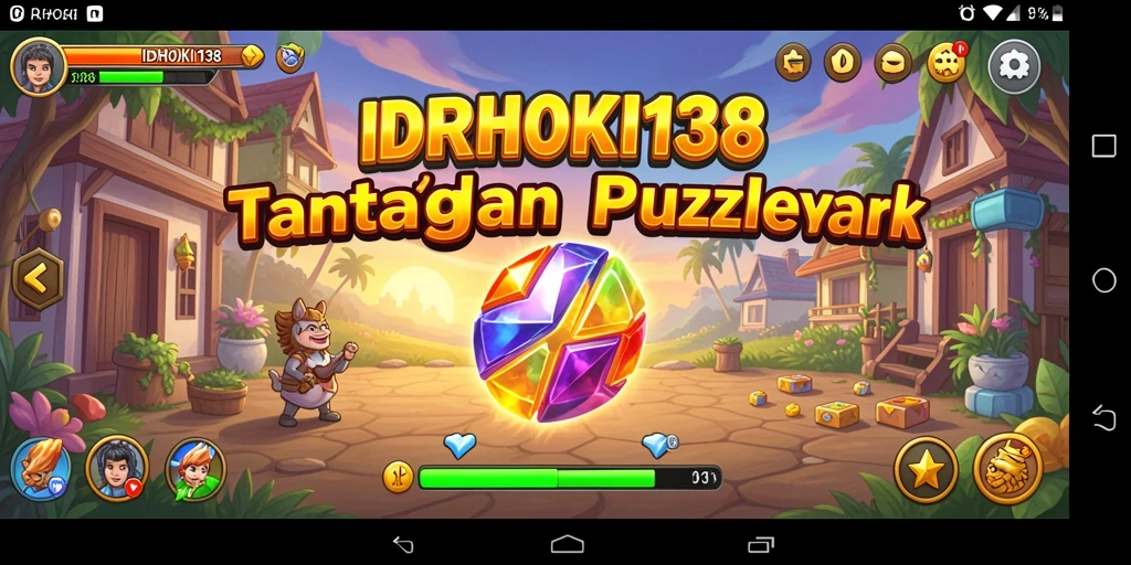 Tampilan gameplay Puzzle yang seru dan menantang di IDRHOKI138.