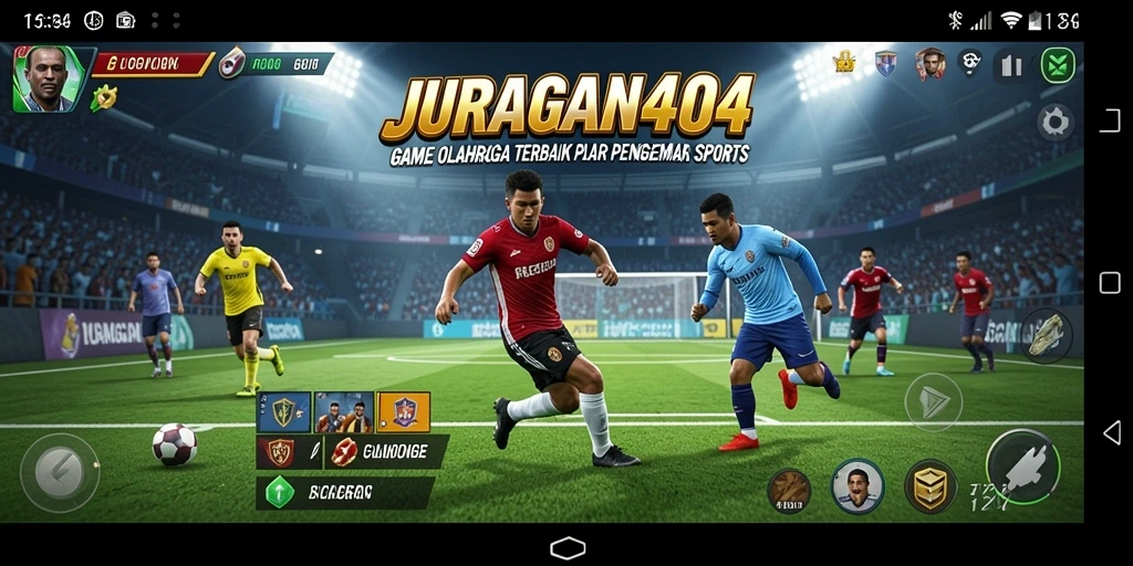 Gameplay JURAGAN404 dengan aksi olahraga yang mendebarkan.