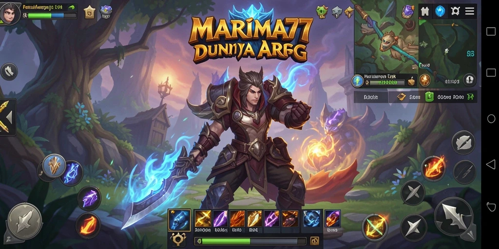 Tangkapan layar gameplay MARIMA77 dengan pertarungan yang menegangkan.