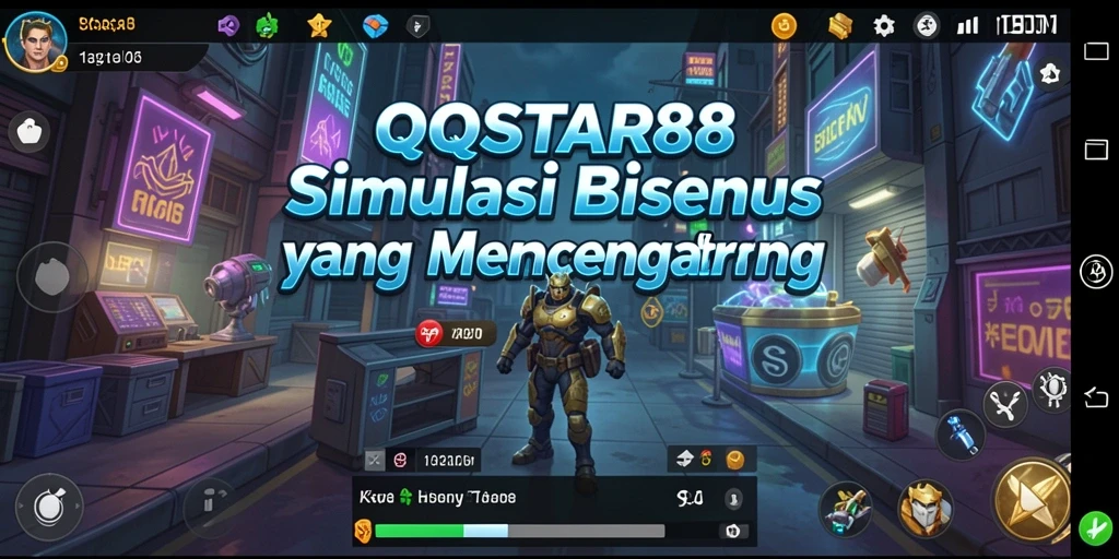 Screenshot dari gameplay <strong>QQSTAR88</strong> yang menunjukkan simulasi bisnis yang mendalam.