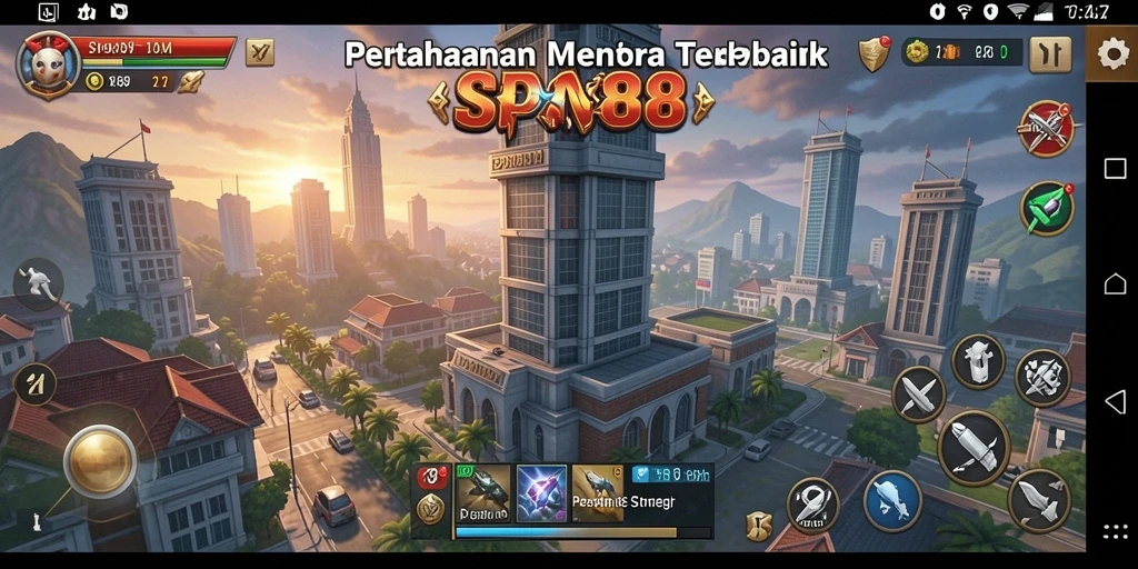 Screenshot gameplay SPN88 menampilkan aksi seru dalam Tower Defense.