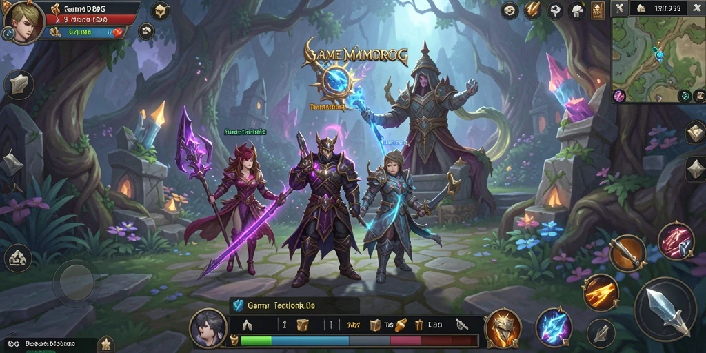 Tangkapan layar utama gameplay T6 dengan aksi seru dalam dunia MMORPG.